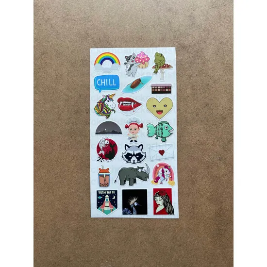 133 Adet Karışık Temalı Sticker Seti - Bullet Journal, Ajanda, Defter, Laptop Çıkartma