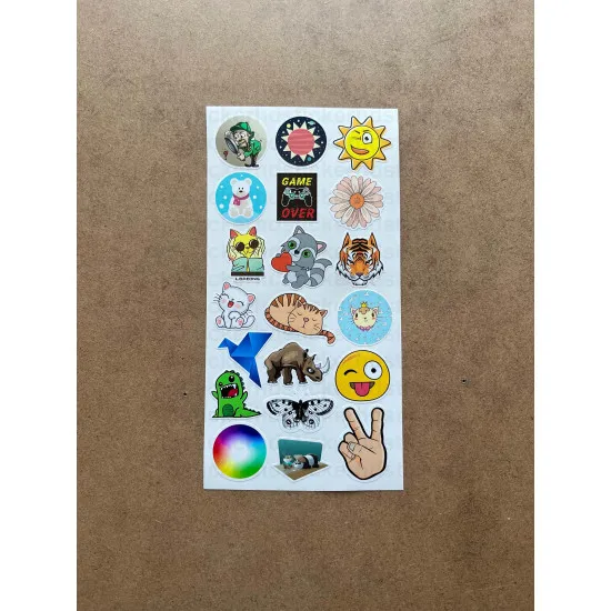 133 Adet Karışık Temalı Sticker Seti - Bullet Journal, Ajanda, Defter, Laptop Çıkartma