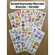 142 Adet Sevimli Etiket Kedi, Çiçek, Sebze, Pasta, Hayvan, Meyve, Dondurma, Avokado, Yıldız, Öğretici Çocuk Odası Sticker Seti 142 Adet Sevimli Etiket Kedi, Çiçek, Sebze, Pasta, Hayvan, Meyve, Dondurma, Avokado, Yıldız, Öğretici Çocuk Odası Sticker Seti