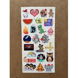 144 Adet Karışık Temalı Sticker Seti - Bullet Journal, Ajanda, Defter, Laptop Çıkartma