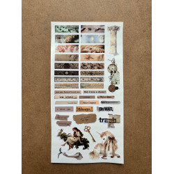 146 Adet Vintage Temalı Sticker Seti Planner Ajanda Art Laptop Tablet Telefon Bullet Journal Etiket