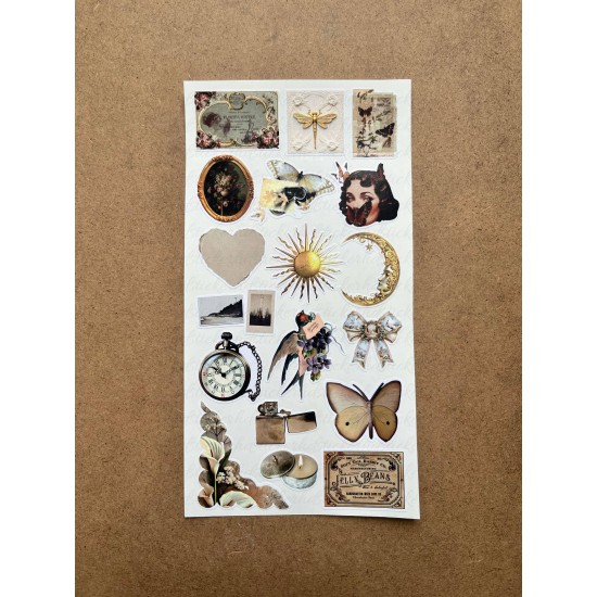 146 Adet Vintage Temalı Sticker Seti Planner Ajanda Art Laptop Tablet Telefon Bullet Journal Etiket 146 Adet Vintage Temalı Sticker Seti Planner Ajanda Art Laptop Tablet Telefon Bullet Journal Etiket