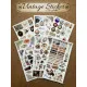 146 Adet Vintage Temalı Sticker Seti Planner Ajanda Art Laptop Tablet Telefon Bullet Journal Etiket
