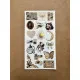 146 Adet Vintage Temalı Sticker Seti Planner Ajanda Art Laptop Tablet Telefon Bullet Journal Etiket