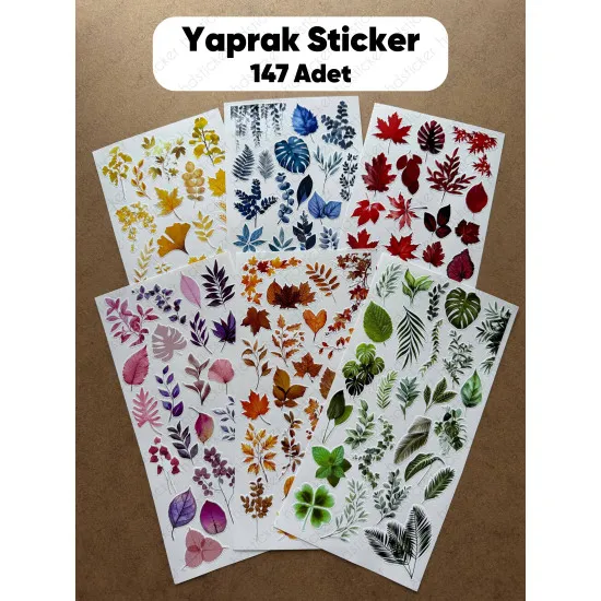 147 Adet Yaprak Temalı Sticker Ajanda Planner Bullet Journal Renkli Çiçek Dekoratif Etiket Çıkartma 147 Adet Yaprak Temalı Sticker Ajanda Planner Bullet Journal Renkli Çiçek Dekoratif Etiket Çıkartma