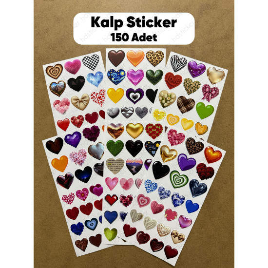 150 Adet Karışık Desenli Kalp Sticker Seti Hediye Davetiye Defter Ajanda Paketleme Etiket Çıkartma 150 Adet Karışık Desenli Kalp Sticker Seti Hediye Davetiye Defter Ajanda Paketleme Etiket Çıkartma
