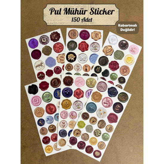 150 Adet Retro Pul Mühür Sticker Seti Vintage Etiket Karışık Desen Hediye Davetiye Defter Süsleme 150 Adet Retro Pul Mühür Sticker Seti Vintage Etiket Karışık Desen Hediye Davetiye Defter Süsleme