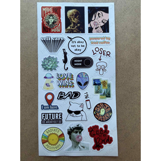 158 Adet Karışık Sanat Komik Art Bullet Journal Defter Ajanda Laptop Sticker Etiket Çıkartma Seti 158 Adet Karışık Sanat Komik Art Bullet Journal Defter Ajanda Laptop Sticker Etiket Çıkartma Seti