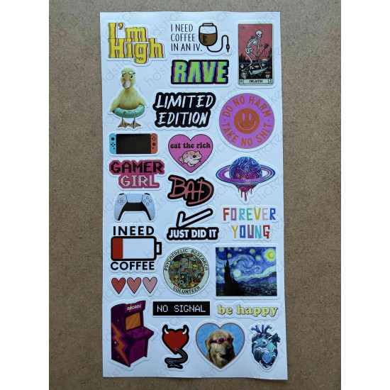 158 Adet Karışık Sanat Komik Art Bullet Journal Defter Ajanda Laptop Sticker Etiket Çıkartma Seti 158 Adet Karışık Sanat Komik Art Bullet Journal Defter Ajanda Laptop Sticker Etiket Çıkartma Seti