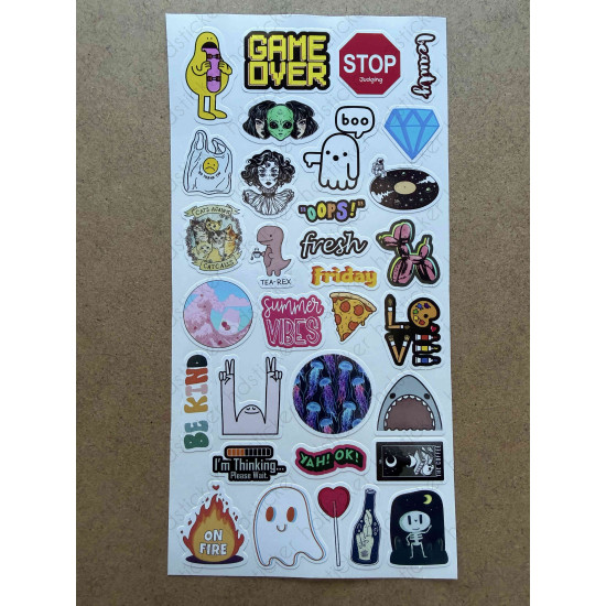 158 Adet Karışık Sanat Komik Art Bullet Journal Defter Ajanda Laptop Sticker Etiket Çıkartma Seti 158 Adet Karışık Sanat Komik Art Bullet Journal Defter Ajanda Laptop Sticker Etiket Çıkartma Seti