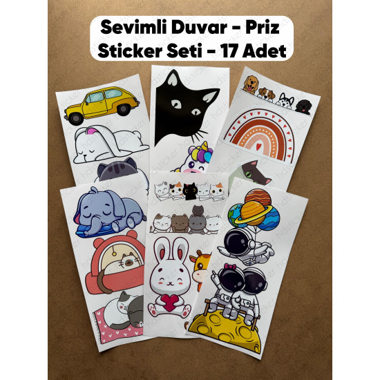 17 Adet Sevimli Priz Ve Duvar Süsü Bebek Çocuk Odası Dekoratif Etiket Sticker Çıkartma Seti 10 cm 17 Adet Sevimli Priz Ve Duvar Süsü Bebek Çocuk Odası Dekoratif Etiket Sticker Çıkartma Seti 10 cm