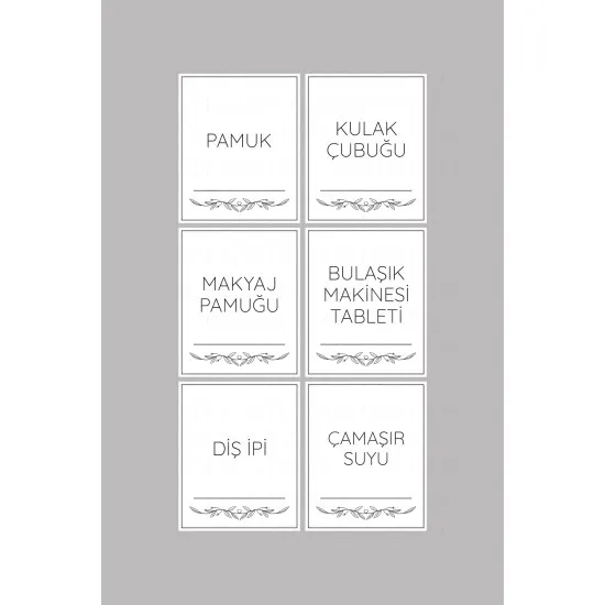 18 Adet Beyaz Banyo ve Mutfak Temizlik Malzemeleri Deterjan Etiketi Kavanoz Kutu Düzenleyici Sticker 18 Adet Beyaz Banyo ve Mutfak Temizlik Malzemeleri Deterjan Etiketi Kavanoz Kutu Düzenleyici Sticker