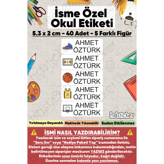 200 Adet Basketbol Desenli İsme Özel Okul Etiketi Kişiye Özel İsim Baskılı Kalem Defter Kitap Matara Beslenme Çantası Kreş Anaokulu Öğrenci Sticker Seti Suya Dayanıklı Silinmez Folyo Çıkartma 200 Adet Basketbol Desenli İsme Özel Okul Etiketi Kişiye Özel İsim Baskılı Kalem Defter Kitap Matara Beslenme Çantası Kreş Anaokulu Öğrenci Sticker Seti Suya Dayanıklı Silinmez Folyo Çıkartma