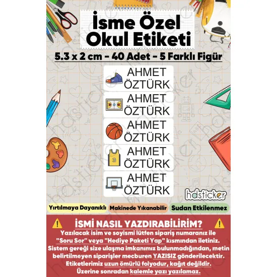 200 Adet Basketbol Desenli İsme Özel Okul Etiketi Kişiye Özel İsim Baskılı Kalem Defter Kitap Matara Beslenme Çantası Kreş Anaokulu Öğrenci Sticker Seti Suya Dayanıklı Silinmez Folyo Çıkartma 200 Adet Basketbol Desenli İsme Özel Okul Etiketi Kişiye Özel İsim Baskılı Kalem Defter Kitap Matara Beslenme Çantası Kreş Anaokulu Öğrenci Sticker Seti Suya Dayanıklı Silinmez Folyo Çıkartma