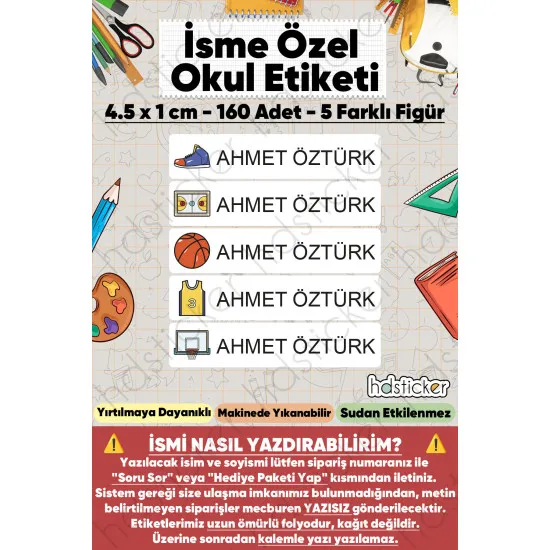 200 Adet Basketbol Desenli İsme Özel Okul Etiketi Kişiye Özel İsim Baskılı Kalem Defter Kitap Matara Beslenme Çantası Kreş Anaokulu Öğrenci Sticker Seti Suya Dayanıklı Silinmez Folyo Çıkartma 200 Adet Basketbol Desenli İsme Özel Okul Etiketi Kişiye Özel İsim Baskılı Kalem Defter Kitap Matara Beslenme Çantası Kreş Anaokulu Öğrenci Sticker Seti Suya Dayanıklı Silinmez Folyo Çıkartma