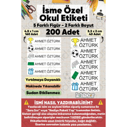 200 Adet Futbol Desenli İsme Özel Okul Etiketi Kişiye Özel İsim Baskılı Kalem Defter Kitap Matara Beslenme Çantası Kreş Anaokulu Öğrenci Sticker Seti Suya Dayanıklı Silinmez Folyo Yıkanabilir Çıkartma 200 Adet Futbol Desenli İsme Özel Okul Etiketi Kişiye Özel İsim Baskılı Kalem Defter Kitap Matara Beslenme Çantası Kreş Anaokulu Öğrenci Sticker Seti Suya Dayanıklı Silinmez Folyo Yıkanabilir Çıkartma