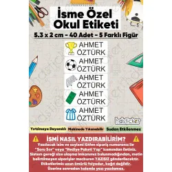 200 Adet Futbol Desenli İsme Özel Okul Etiketi Kişiye Özel İsim Baskılı Kalem Defter Kitap Matara Beslenme Çantası Kreş Anaokulu Öğrenci Sticker Seti Suya Dayanıklı Silinmez Folyo Yıkanabilir Çıkartma