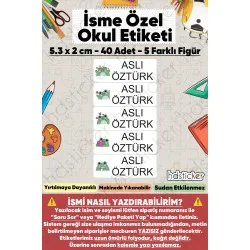 200 Adet Kurbağa Desenli İsme Özel Okul Etiketi Kişiye Özel İsim Baskılı Kalem Defter Kitap Matara Beslenme Çantası Kreş Anaokulu Öğrenci Sticker Seti Suya Dayanıklı Silinmez Folyo Çıkartma