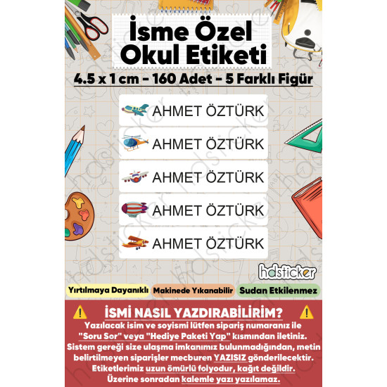 200 Adet Uçak Desenli İsme Özel Okul Etiketi Kişiye Özel İsim Baskılı Kalem Defter Kitap Matara Beslenme Çantası Kreş Anaokulu Öğrenci Sticker Seti Suya Dayanıklı Silinmez Folyo Yıkanabilir Çıkartma 200 Adet Uçak Desenli İsme Özel Okul Etiketi Kişiye Özel İsim Baskılı Kalem Defter Kitap Matara Beslenme Çantası Kreş Anaokulu Öğrenci Sticker Seti Suya Dayanıklı Silinmez Folyo Yıkanabilir Çıkartma