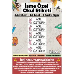 200 Adet Unicorn Desenli İsme Özel Okul Etiketi Kişiye Özel İsim Baskılı Kalem Defter Kitap Matara Beslenme Çantası Kreş Anaokulu Öğrenci Sticker Seti Suya Dayanıklı Silinmez Folyo Çıkartma