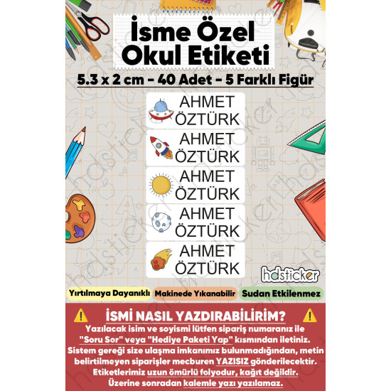 200 Adet Uzay Desenli İsme Özel Okul Etiketi Kişiye Özel İsim Baskılı Kalem Defter Kitap Matara Beslenme Çantası Kreş Anaokulu Öğrenci Sticker Seti Suya Dayanıklı Silinmez Folyo Yıkanabilir Çıkartma 200 Adet Uzay Desenli İsme Özel Okul Etiketi Kişiye Özel İsim Baskılı Kalem Defter Kitap Matara Beslenme Çantası Kreş Anaokulu Öğrenci Sticker Seti Suya Dayanıklı Silinmez Folyo Yıkanabilir Çıkartma