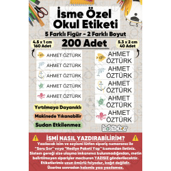 200 Adet Deniz Desenli İsme Özel Okul Etiketi Kişiye Özel İsim Baskılı Kalem Defter Kitap Matara Beslenme Çantası Kreş Anaokulu Öğrenci Sticker Seti Suya Dayanıklı Silinmez Yıkanabilir Folyo Çıkartma 200 Adet Deniz Desenli İsme Özel Okul Etiketi Kişiye Özel İsim Baskılı Kalem Defter Kitap Matara Beslenme Çantası Kreş Anaokulu Öğrenci Sticker Seti Suya Dayanıklı Silinmez Yıkanabilir Folyo Çıkartma