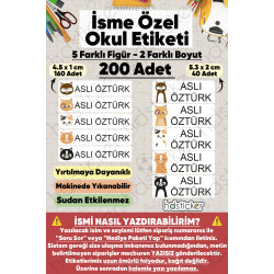 200 Adet Kedi Desenli İsme Özel Okul Etiketi Kişiye Özel İsim Baskılı Kalem Defter Kitap Matara Beslenme Çantası Kreş Anaokulu Öğrenci Sticker Seti Suya Dayanıklı Silinmez Folyo Yıkanabilir Çıkartma 200 Adet Kedi Desenli İsme Özel Okul Etiketi Kişiye Özel İsim Baskılı Kalem Defter Kitap Matara Beslenme Çantası Kreş Anaokulu Öğrenci Sticker Seti Suya Dayanıklı Silinmez Folyo Yıkanabilir Çıkartma