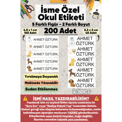 200 Adet Köpek Desenli İsme Özel Okul Etiketi Kişiye Özel İsim Baskılı Kalem Defter Kitap Matara Beslenme Çantası Kreş Anaokulu Öğrenci Sticker Seti Suya Dayanıklı Silinmez Folyo Yıkanabilir Çıkartma 200 Adet Köpek Desenli İsme Özel Okul Etiketi Kişiye Özel İsim Baskılı Kalem Defter Kitap Matara Beslenme Çantası Kreş Anaokulu Öğrenci Sticker Seti Suya Dayanıklı Silinmez Folyo Yıkanabilir Çıkartma