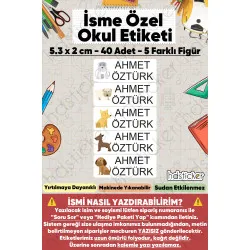 200 Adet Köpek Desenli İsme Özel Okul Etiketi Kişiye Özel İsim Baskılı Kalem Defter Kitap Matara Beslenme Çantası Kreş Anaokulu Öğrenci Sticker Seti Suya Dayanıklı Silinmez Folyo Yıkanabilir Çıkartma