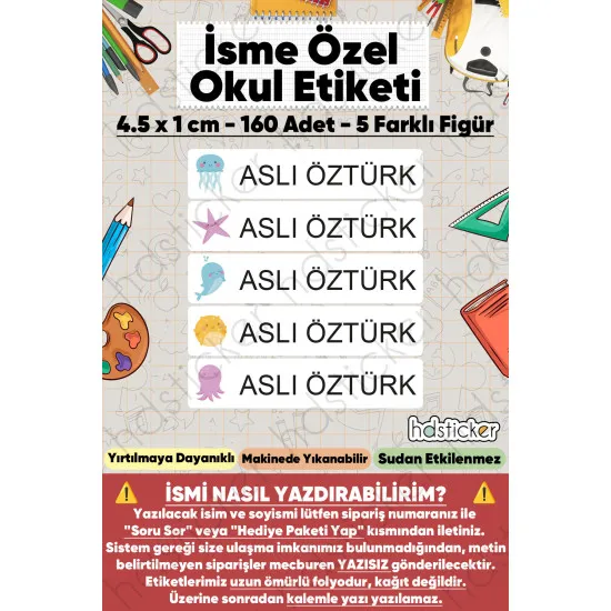 200 Adet Deniz Desenli İsme Özel Okul Etiketi Kişiye Özel İsim Baskılı Kalem Defter Kitap Matara Beslenme Çantası Kreş Anaokulu Öğrenci Sticker Seti Suya Dayanıklı Silinmez Yıkanabilir Folyo Çıkartma 200 Adet Deniz Desenli İsme Özel Okul Etiketi Kişiye Özel İsim Baskılı Kalem Defter Kitap Matara Beslenme Çantası Kreş Anaokulu Öğrenci Sticker Seti Suya Dayanıklı Silinmez Yıkanabilir Folyo Çıkartma