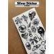 21 Adet Silver Temalı Sticker Seti Ajanda Planner Bullet Journal Laptop Telefon Etiket Çıkartma Mini 21 Adet Silver Temalı Sticker Seti Ajanda Planner Bullet Journal Laptop Telefon Etiket Çıkartma Mini