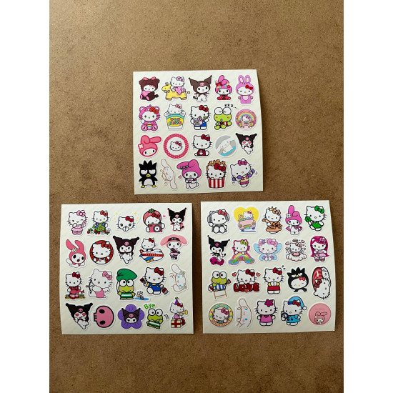 360 Adet Hello Kitty ve Arkadaşları Kuromi My Melody Cinnamoroll Bullet Journal Sticker Seti Mini 360 Adet Hello Kitty ve Arkadaşları Kuromi My Melody Cinnamoroll Bullet Journal Sticker Seti Mini