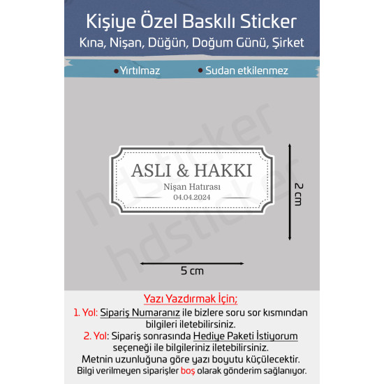 40 Adet Kişiye Özel Kına Nişan Nikah Düğün Sünnet Bebek Firma Etiket Sticker Hediye ve Çikolata P33 40 Adet Kişiye Özel Kına Nişan Nikah Düğün Sünnet Bebek Firma Etiket Sticker Hediye ve Çikolata P33