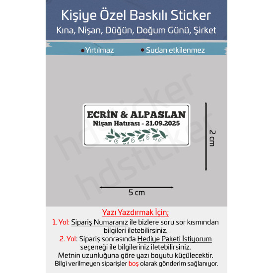 40 Adet Kişiye Özel Kına Nişan Nikah Düğün Sünnet Bebek Firma Etiket Sticker Hediye ve Çikolata P36 40 Adet Kişiye Özel Kına Nişan Nikah Düğün Sünnet Bebek Firma Etiket Sticker Hediye ve Çikolata P36