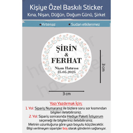42 Adet Kişiye Özel Kına Nişan Nikah Düğün Sünnet Bebek Firma Etiket Sticker Hediye ve Çikolata P14 42 Adet Kişiye Özel Kına Nişan Nikah Düğün Sünnet Bebek Firma Etiket Sticker Hediye ve Çikolata P14