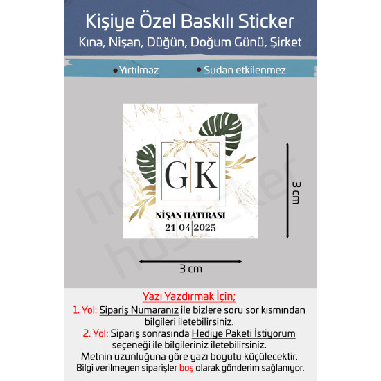 42 Adet Kişiye Özel Kına Nişan Nikah Düğün Sünnet Bebek Firma Etiket Sticker Hediye ve Çikolata P29