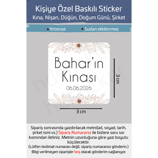 42 Adet Kişiye Özel Kına Nişan Nikah Düğün Sünnet Bebek Firma Etiket Sticker Hediye ve Çikolata P46 42 Adet Kişiye Özel Kına Nişan Nikah Düğün Sünnet Bebek Firma Etiket Sticker Hediye ve Çikolata P46