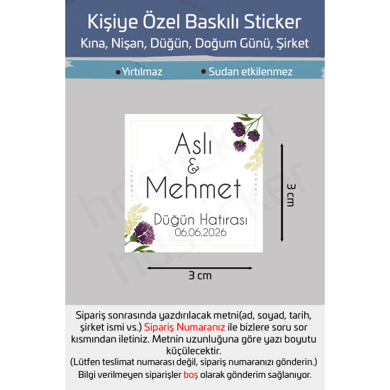 42 Adet Kişiye Özel Kına Nişan Nikah Düğün Sünnet Bebek Firma Etiket Sticker Hediye ve Çikolata P49 42 Adet Kişiye Özel Kına Nişan Nikah Düğün Sünnet Bebek Firma Etiket Sticker Hediye ve Çikolata P49