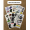 49 Adet Siber Güvenlik Yazılım & Yazılımcı Software Developer Laptop Notebook Etiket Sticker Set P61