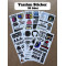 55 Adet Yazılım & Yazılımcı Software Developer Laptop Notebook Tablet Etiket Sticker Set P55