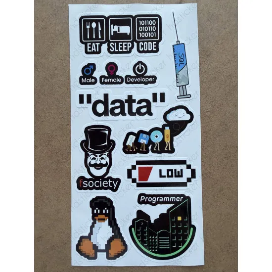 55 Adet Yazılım & Yazılımcı Software Developer Laptop Notebook Tablet Etiket Sticker Set P55 55 Adet Yazılım & Yazılımcı Software Developer Laptop Notebook Tablet Etiket Sticker Set P55