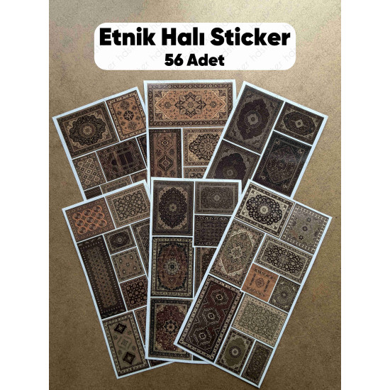 56 Adet Etnik Halı Kilim Desenli Motif Vintage Bohem Ajanda Defter Scrapbook Etiket Sticker Çıkartma 56 Adet Etnik Halı Kilim Desenli Motif Vintage Bohem Ajanda Defter Scrapbook Etiket Sticker Çıkartma