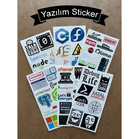 59 Adet Yazılım & Yazılımcı Software Developer Laptop Notebook Tablet Etiket Sticker Set P56 59 Adet Yazılım & Yazılımcı Software Developer Laptop Notebook Tablet Etiket Sticker Set P56