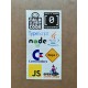 59 Adet Yazılım & Yazılımcı Software Developer Laptop Notebook Tablet Etiket Sticker Set P56 59 Adet Yazılım & Yazılımcı Software Developer Laptop Notebook Tablet Etiket Sticker Set P56