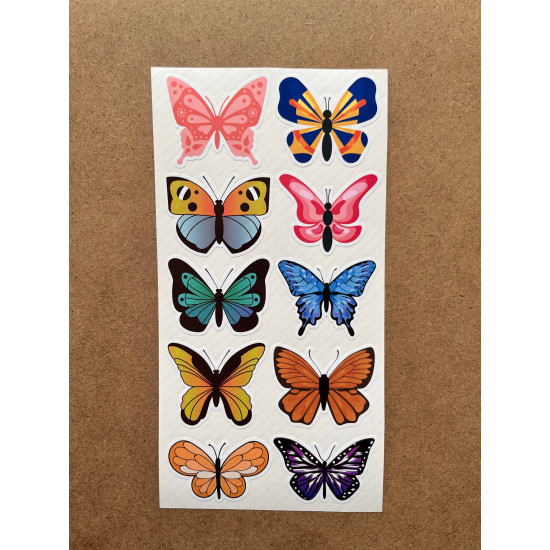 60 Adet Kelebek Sticker Seti - Defter, Duvar, Laptop, Telefon, Ayna, Cam Çocuk Kitap Dekor Etiket P2 60 Adet Kelebek Sticker Seti - Defter, Duvar, Laptop, Telefon, Ayna, Cam Çocuk Kitap Dekor Etiket P2