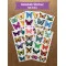 60 Adet Kelebek Sticker Seti - Defter, Duvar, Laptop, Telefon, Ayna, Cam Çocuk Kitap Dekor Etiket P2