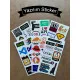 60 Adet Yazılım & Yazılımcı Software Developer Laptop Notebook Tablet Etiket Sticker Set P57