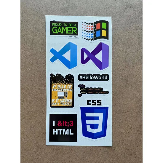 60 Adet Yazılım & Yazılımcı Software Developer Laptop Notebook Tablet Etiket Sticker Set P57 60 Adet Yazılım & Yazılımcı Software Developer Laptop Notebook Tablet Etiket Sticker Set P57