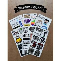 60 Adet Yazılım & Yazılımcı Software Developer Laptop Notebook Tablet Etiket Sticker Set P58 60 Adet Yazılım & Yazılımcı Software Developer Laptop Notebook Tablet Etiket Sticker Set P58