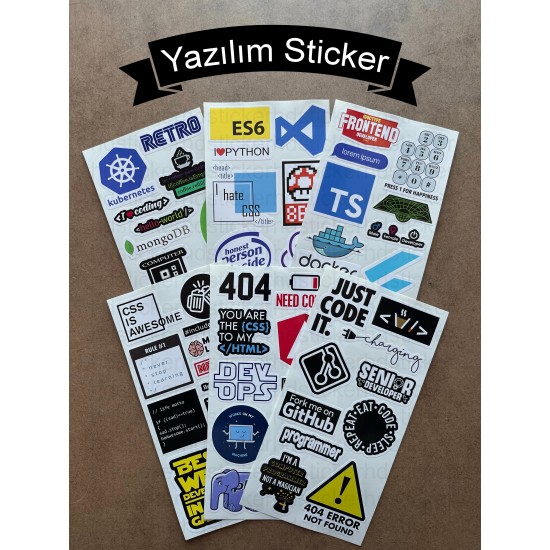 60 Adet Yazılım & Yazılımcı Software Developer Laptop Notebook Tablet Etiket Sticker Set P59 60 Adet Yazılım & Yazılımcı Software Developer Laptop Notebook Tablet Etiket Sticker Set P59
